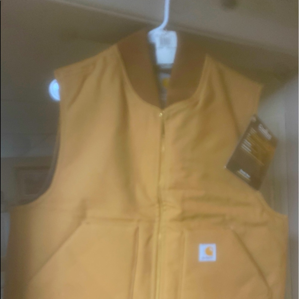 Carhartt Brown Duck vest.